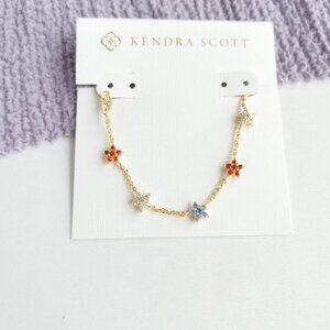 Kendra Scott Sierra Star Gold Chain Bracelet Crystal